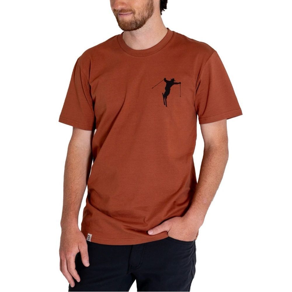 Icelantic Cowboy Skier Tee Brown Large NWT IN PACKAGE